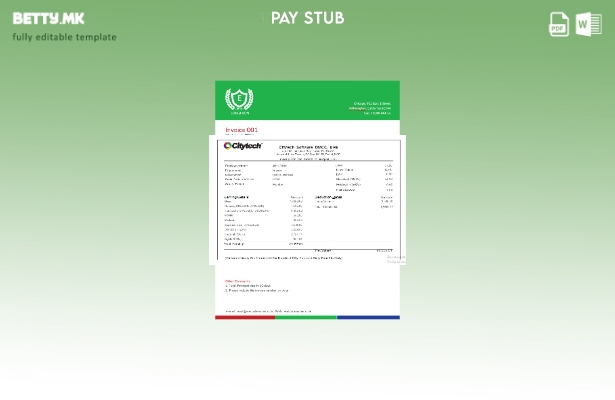 Модерен стил на ОАЕ Citytech Software DMCC шаблон за уплатница